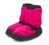 Child warm-up dance booties in bright pink