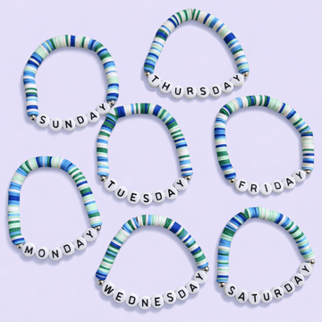 Moose Bear & Co Days of the Week Bracelet Set