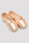 Pair of Bloch Heritage strong pointe shoes viewed from above
