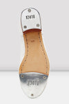 Bloch Jason Samuels Smith ladies tap shoe in white, outsole and tap plates view.