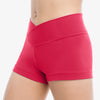 Red children's dance shorts with wide waistband