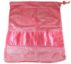 Pink mesh pointe shoe bag