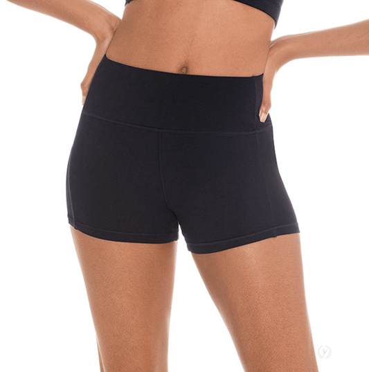 Eurotard 44336C Girls Flat Band Shorts with Tactel Microfiber