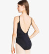 Back view of So Danca Sierra adult black camisole leotard.