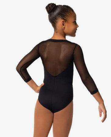 So Danca Paolina - SL130 Child Mesh Spandex 3/4 Sleeve Leotard