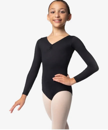 So Danca Galilea - SL118 Child Long Sleeve Leotard with Pinched Front and Back