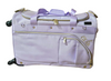 Purple Glam’r Gear duffel bag with black straps