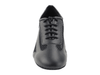 Front view of black leather Very Fine ballroom shoe