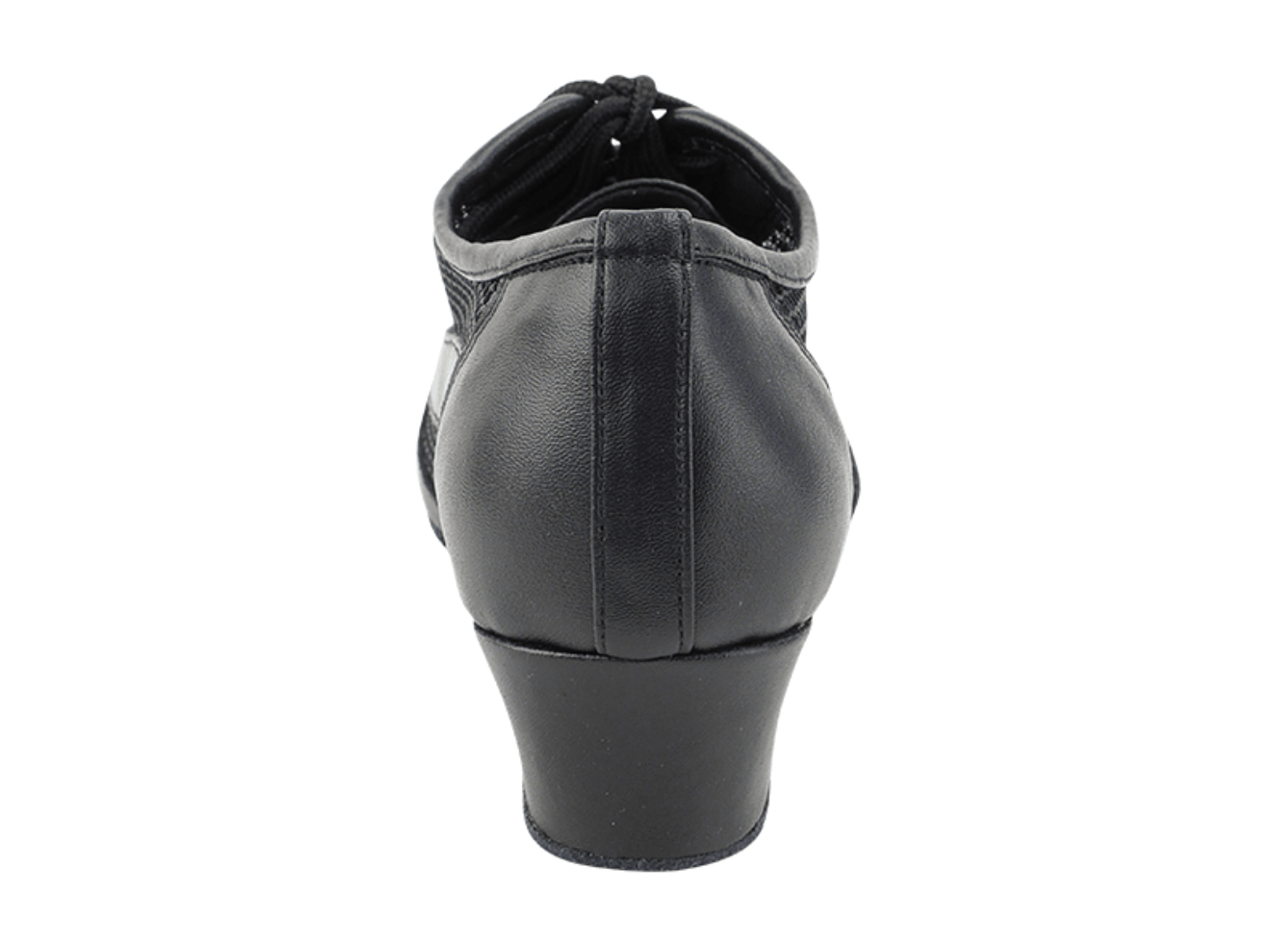Back view of black leather Very Fine ballroom shoe