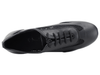 Top view of black leather Very Fine ballroom shoe