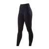Black full-length dance leggings front view