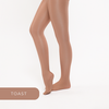 Silky Dance shimmer full foot tights in toast worn on dancer