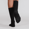 Silky Dance black compression turning socks with grip traction on dancer foot