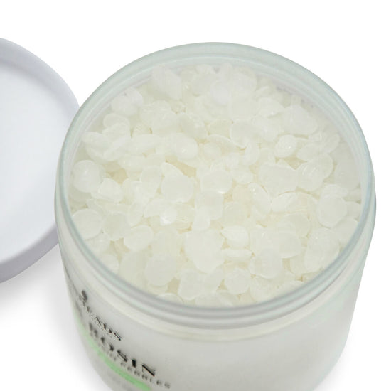 Open jar of Capezio Rock Rosin beads