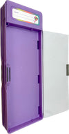 Purple side view of the Hot Focus multi-function rainbow pencil case