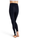 Front view of black adult active leggings showing full-length fit