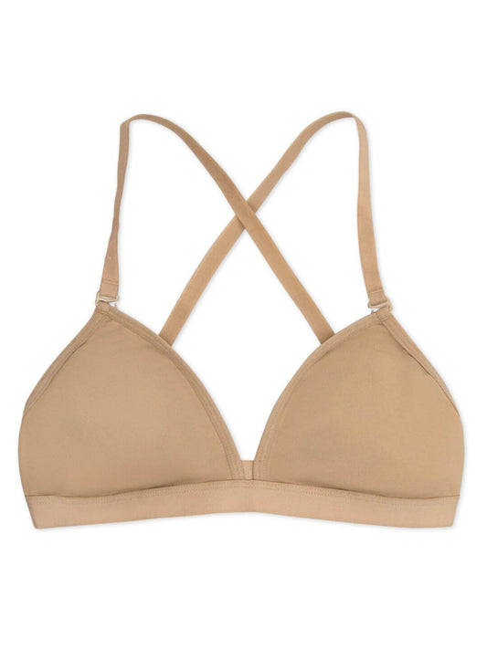 Capezio 3777T Children's Deep Neck Clear Back Bra