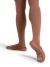 Side view of Capezio Hanami slip-on ballet shoe in mocha