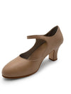 Caramel character shoe shown from a front perspective on a white background.