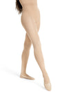 Dancer wearing light tan transition dance tights