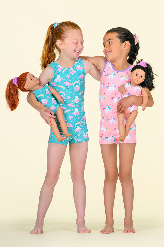 Destira 7208D Pink Pony Club Doll Size Leotard