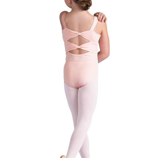 Danz N Motion Kaia black child leotard with double stacked bow back
