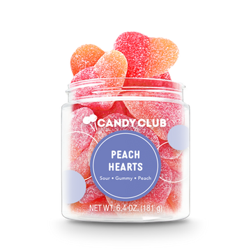 Candy Club Peach Heart Gummies