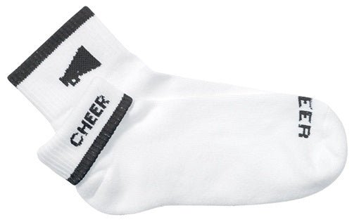 Epic Sports E206827 Pro Feet 2-In-1 Flip Top Low Cut Cheer Sock 742