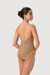 Bloch adult tan bodyliner, side back view